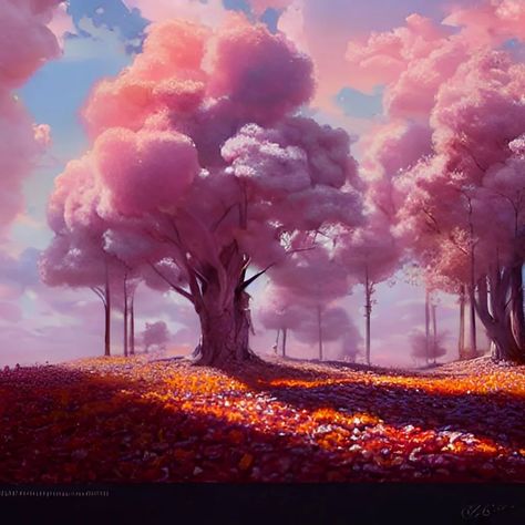 Cotton Candy Tree, Candy Wonderland, Candy Trees, Instagram Autumn, Candy Art, October 23, Cotton Candy, Cool Designs, Digital Art