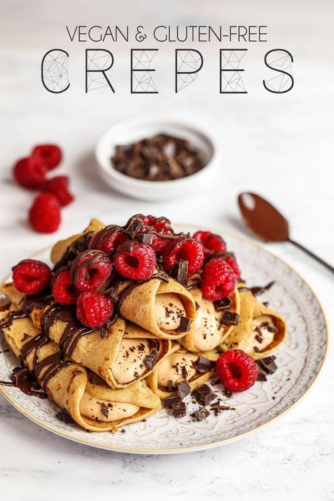 Vegan Crepes Recipe, Gluten Free Diet Plan, Vegan Food Truck, Buckwheat Crepes, Vegan Crepes, Patisserie Vegan, Gluten Free Crepes, Cookies Gluten Free, Gluten Free Recipes For Breakfast