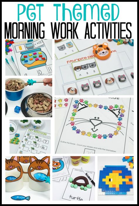 Pet Animal Activities For Preschool, Kindergarten Pet Activities, Pets Centers Preschool, Pets Classroom Theme, What Pet Should I Get Activities, Prek Pets Theme Activities, Pets Kindergarten Activities, Pet Theme Preschool Activities, Pet Study Creative Curriculum