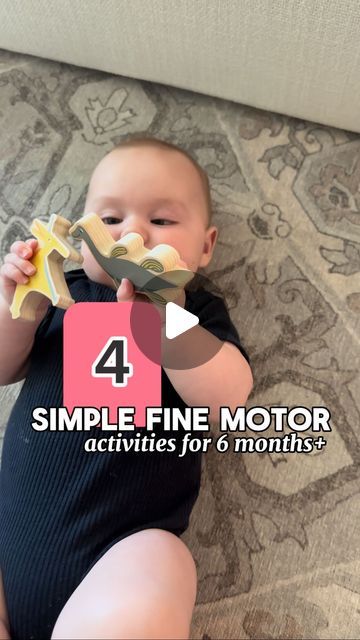 Mariah Schultz OTR/L on Instagram: "Around 6 months, you can start to work on progressing fine motor & grasping skills #pediatricot #momtips #finemotorskills #finemotoractivities #occupationaltherapy" 6 Month Baby Activities, 6 Month Baby, Busy Toddler, Fine Motor Activities, Motor Activities, Occupational Therapy, Quiet Time, Infant Activities, Family Activities