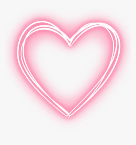 Glowing App Icon, Heart App, Neon Png, Love Pink Wallpaper, Floral Cards Design, Heart Banner, Heart Outline, Heart Template, Heart Illustration