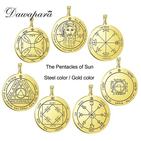 Sun Amulet, Key Of Solomon, Mystical Moon, Venus And Mars, Diy Charms, Stainless Steel Jewelry, Steel Jewelry, Quality Jewelry, Pendant Jewelry