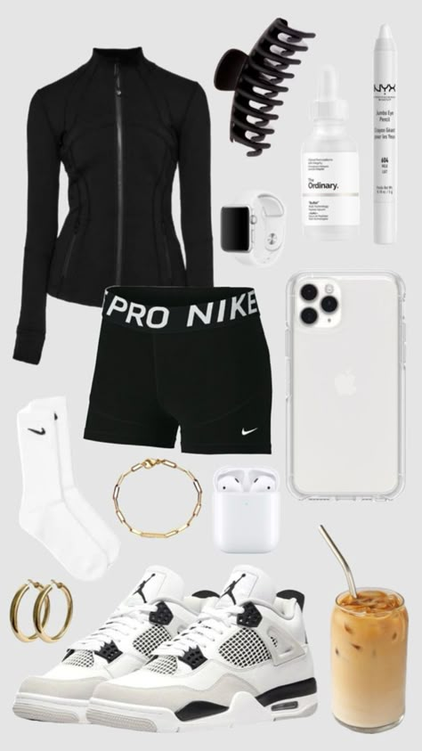 Nike Clothing Aesthetic, Nike Cute Outfits, Nike Inspo Outfit, Athletics Outfit Ideas, Gym Strip Outfits School, Sporty Teen Outfits, Sporty Clothes Aesthetic, Sporty Girl Outfits For School, Aesthetic Nike Outfits