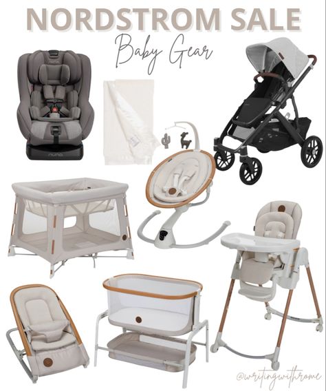 Infant & toddler car seat, little giraffe soft baby blanket, uppababy stroller, portable bassinet, maxi cosi playard, baby swing, baby seat bouncer, baby high chair, aesthetic baby products, gender neutral baby products, nsale, Nordstrom anniversary sale, most used baby products, baby must haves, baby bath tub, baby travel suitcase, kids travel suitcase, nordstrom finds Maxi Cosi High Chair, Newborn Accessories Products, Maxi Cosi Bassinet, Baby Girl Necessities, Baby Gear Must Haves, Baby Things You Need, Baby Accessories Must Have, Baby Stuff Aesthetic, Baby Things Aesthetic