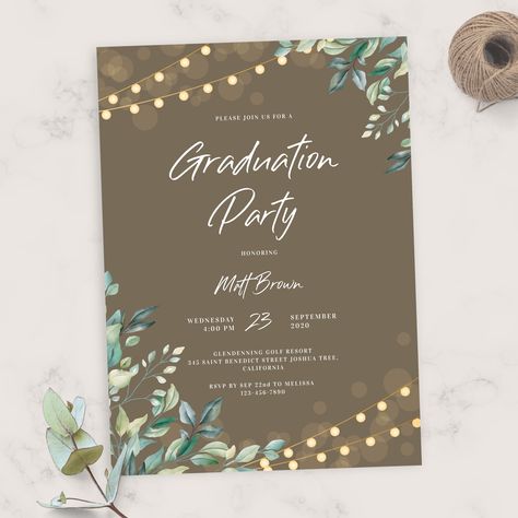 Simple Graduation Invitations, Professional Invitation Card Design, Farewell Invitation Cards For Seniors, Graduation Invite Ideas, Graduation Invitations Ideas, Grad Invite Ideas, Graduation Invitation Ideas, Farewell Invitation Card, Nurse Graduation Party Decorations