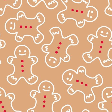 Gingerbread man cookies background chris... | Premium Vector #Freepik #vector #winter #red #man #background Gingerbread Man Background, Gingerbread Widget, Christmas Wallpaper Gingerbread, Gingerbread Background, Cookies Background, Winter Widgets, Man Background, Christmas Widgets, Bread Man