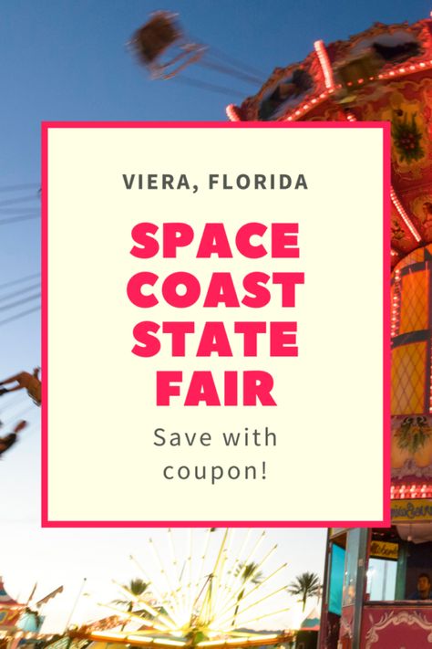 Space Coast State Fair Viera Florida Coupon Promo Code Viera Florida, Florida Travel Destinations, Florida Theme Parks, Family Circus, Thrill Ride, State Fair, Live Entertainment, Florida Vacation, Kids Ride On