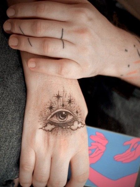 The Eye Of Providence, Arm Tattoos For Guys Forearm, Eye Of God, Realistic Temporary Tattoos, Divine Providence, Alien Face, Eye Of Providence, Shape Tattoo, Stick N Poke Tattoo