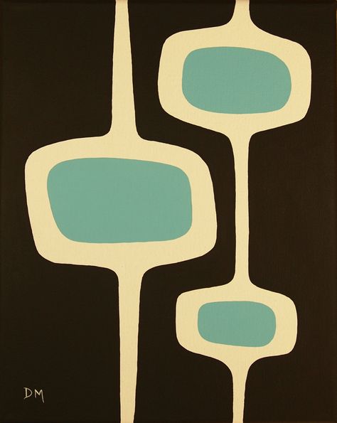 A mid-century blog about all things mid-century and mid-century modern, including mid-century art, design and furniture, especially Broyhill Sculptra. Mcm Art, Mid Century Modern Patterns, 수채화 그림, Motif Vintage, Mid Century Modern Art, Mid Century Art, Retro Mid Century, Retro Pattern, Mid Century Furniture