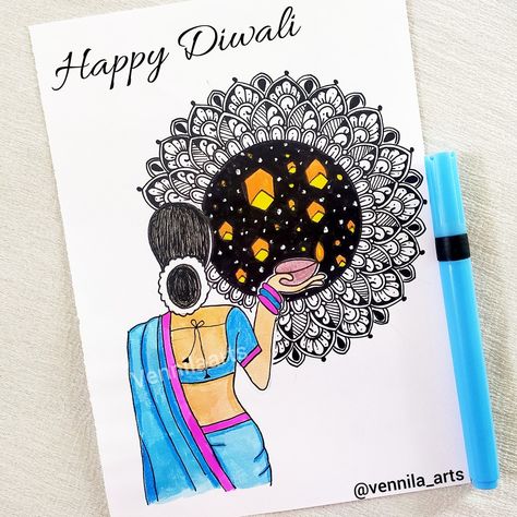 Diwali Mandala Art Mandala Art Diwali Special, Diwali Special Drawing Ideas, Diwali Zentangle Art, Diwali Drawing Mandala, Happy Diwali Mandala Art, Diwali Related Drawings, Drawing For Diwali Festival, Diwali Mandala Art Drawing, Drawing On Diwali