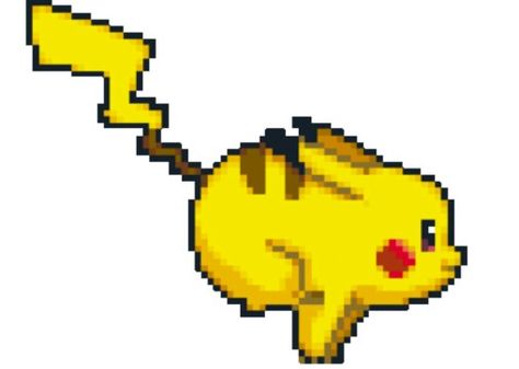 Pikachu running Pikachu Sprite, Pikachu Cross Stitch, Pixel Kawaii, Pixel Art Gif, Gif Pixel, Pikachu Pikachu, Pokemon Sprites, Pixel Art Pokemon, Arte Gif