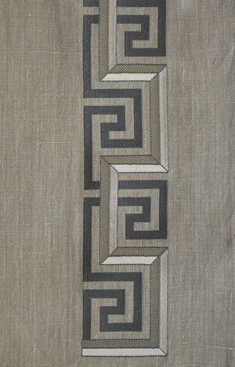 Geometrical Embroidery Designs, Geometric Embroidery Designs, Art Deco Borders, Fortuny Fabric, Pillow Embroidery, Mens Kurta Designs, Geometric Embroidery, Border Embroidery, Border Embroidery Designs