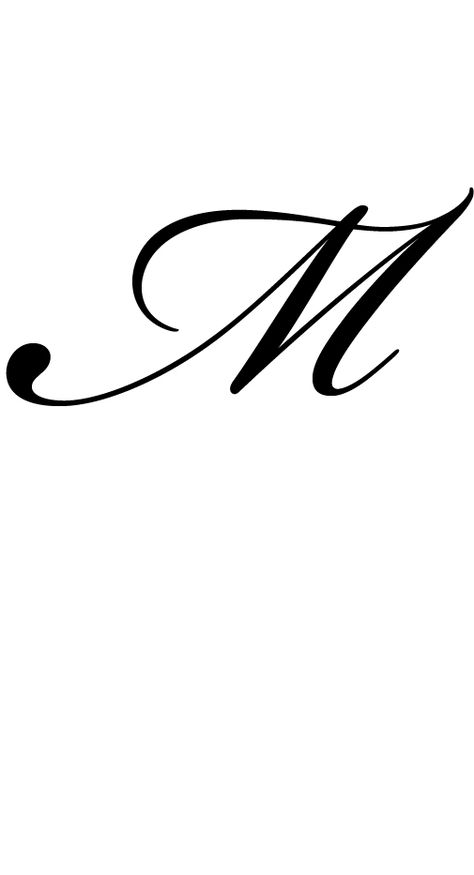 M Cursive Letter, M Cursive Tattoo, Fancy Letter M Calligraphy, Letter M Tattoo Ideas, M Cursive, Cursive M, Fancy Letter M, M Font, Cursive Letters Fancy