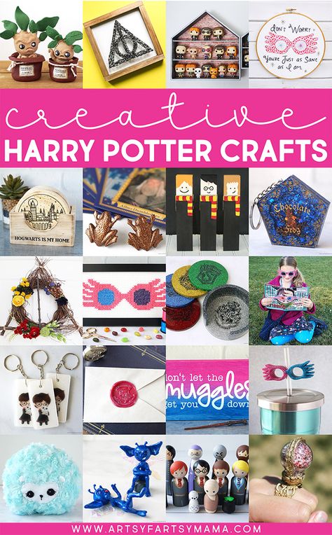 Harry Potter Inspired Crafts, Harry Potter Crafts To Sell, Harry Potter Themed Crafts, Harry Potter Art And Craft, Harry Potter Craft Ideas Diy, Harry Potter Crafts Adults, Harry Potter Craft Ideas, Hogwarts Crafts, Easy Harry Potter Crafts