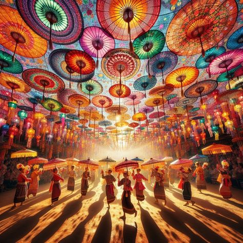 Step into a world of vibrant culture and exquisite craftsmanship at the Bo Sang Umbrella Festival in Thailand! 🌂✨ Immerse yourself in the art of traditional umbrella making and enjoy lively performances. Discover more about this enchanting festival at Globe Fiesta: https://globefiesta.com/bo-sang-umbrella-festival-thailand. Experience the magic of the Bo Sang Umbrella Festival with Globe Fiesta! #BoSangUmbrellaFestival #CulturalExperience #GlobeFiesta Thai Umbrella, Traditional Umbrella, Thailand Culture, Thailand Festivals, Cultural Experience, Performance Art, The Magic, Umbrella, The Globe