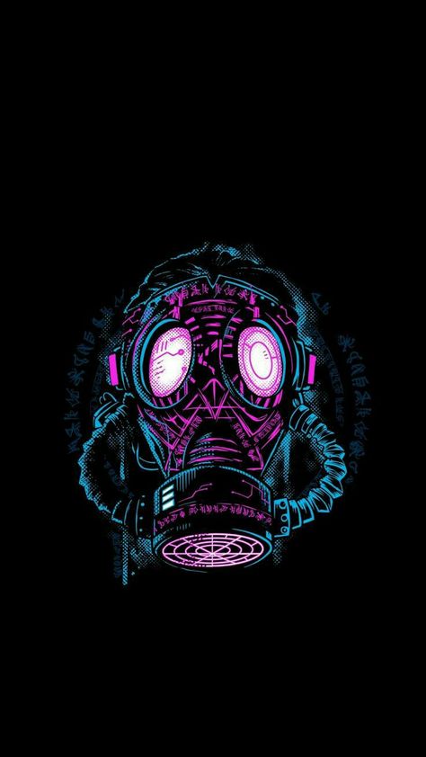 Rpg Wallpaper, Sharingan Wallpapers, $b Wallpaper, Print Design Art, Dark Clouds, Neon Aesthetic, Anime Artwork Wallpaper, Gas Mask, Cute Anime Wallpaper