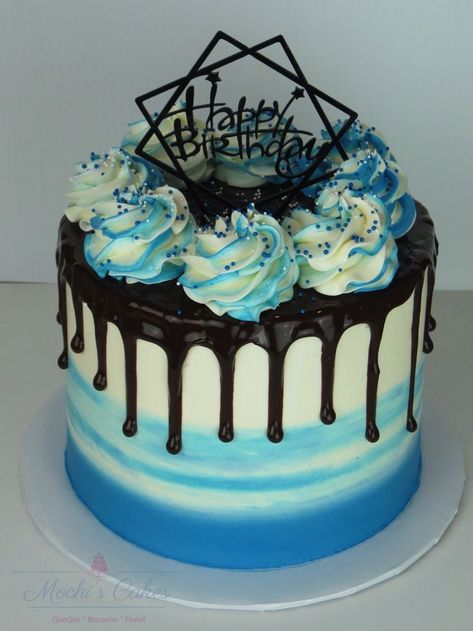 Choc Drip Cake, Birthday Cake For Men, Cake For Men, Buttercream Cake Designs, Chocolate Cake Designs, 21st Birthday Cakes, Fathers Day Cake, Mini Cakes Birthday, Birthday Cakes For Men