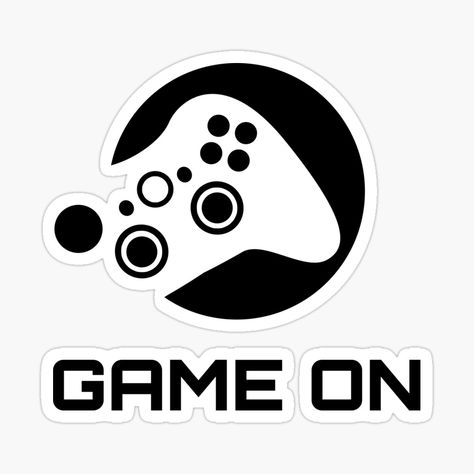 Game Zone Logo, Gaming Stickers Design, Gamer Logo Design, Game Over Sticker, Video Game Stickers, Video Game Company Logos, Video Game Controllers, Creative Stickers, Game Zone