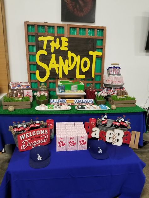 Sandlot 2nd Birthday Party, Sand Lot Birthday, The Sandlot Birthday Cake, Sandlot Birthday Cake, Sandlot Movie Night, Sandlot Themed Birthday Party, Sandlot Cake, Sandlot Birthday Party, Sandlot Party