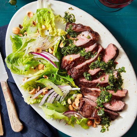 Chimichurri Steak, Fennel Pollen, Chimichurri Recipe, Rachael Ray Recipes, Fennel Salad, Steak Salad, Fresh Oregano, Rachael Ray, 30 Minute Meals