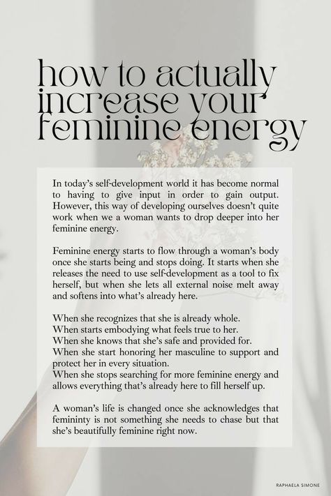 How To Connect To Feminine Energy, Tap Into Divine Feminine, Living In Your Feminine, How To Live In Your Feminine Energy, How To Connect With Your Divine Feminine, Being A Feminine Woman, Connecting To Feminine Energy, How To Be More Soft And Feminine, Divine Feminine Embodiment