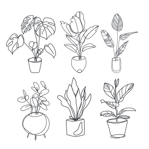 Small House Plant Tattoo, Linework Plant Tattoo, Potted Plant Tattoo Simple, Fineline Plant Tattoo, Watering Plant Tattoo, Plant Line Tattoo, Plant Flash Tattoo, Pot Plant Tattoo, Matching Plant Tattoos