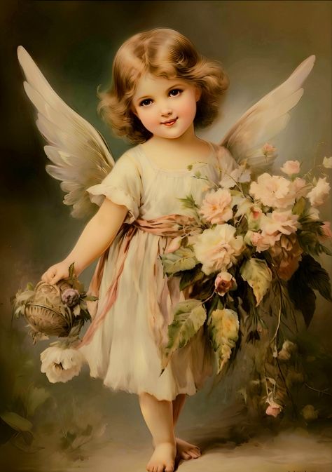 Art Iphone Wallpaper, Cherub Art, Victorian Christmas Cards, Victorian Angels, Victorian Valentines, Iphone Wallpaper Aesthetic, I Believe In Angels, Shabby Christmas, Beautiful Angels Pictures