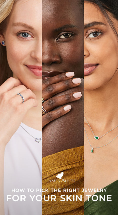 There’s a good reason certain metal types suit you better than others. Read on and find out how to pick the right jewelry color for your skin tone! Jewelry Color For Skin Tone, Gold Or Silver Jewelry Skin Tone Test, What Color Jewelry For Skin Tone, Silver Vs Gold Jewelry Skin Tone, Gold Vs Silver Jewelry Skin Tone, Silver Or Gold Jewelry Skin Tone, Gold Or Silver Jewelry Skin Tone, Winter Skin Tone, Acne Beautiful