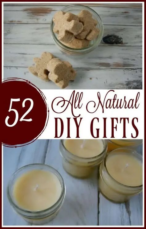 These 52 all natural DIY gifts are usually more affordable since they often involve ingredients that you already own and most of them are made in minutes which is great if you find yourself down to the last minute and you need a gift now! DIY gifts for women, men, the home, and diy edible gifts! #diy #gifts #natural #holiday #diygifts #lastminute Diy Edible Gifts, Diy Gifts For Christmas, Diy Gifts To Make, Diy Edible, Presente Diy, Diy Gifts For Men, Diy Gifts For Kids, Diy Holiday Gifts, Homemade Diy