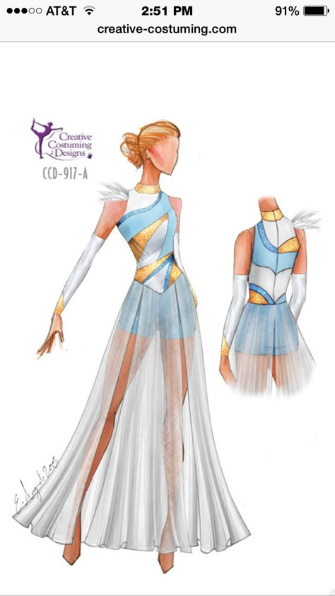 Creative costuming Cute Color Guard Uniforms, March Past Uniform Ideas, Winter Guard Uniforms, Colorguard Uniforms Dresses, Color Guard Designs, Color Guard Uniforms Marching Bands, Colorguard Costume, Winterguard Uniforms, Air Costume