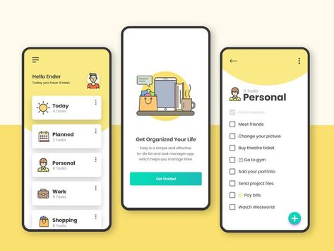 To-do list app design 2 To Do List App Design, List Ui Design Mobile, To Do List App, Todo List App, Task App, Todo App, Checklist App, To Do App, Ui Ux 디자인