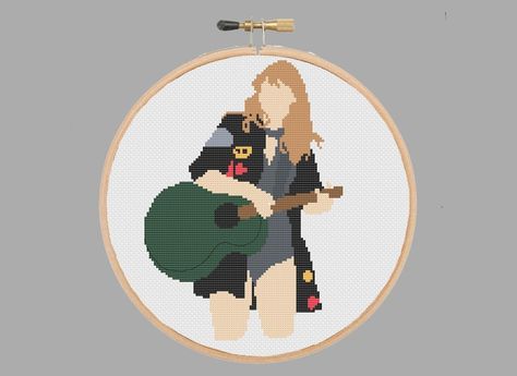 Taylor Swift Pixel Art, Taylor Swift Cross Stitch, Stencil Patterns Templates, Pixel Grid, Stitch Stuff, Swift Tour, Art Patterns, Cross Stitch Bookmarks, Stencil Pattern