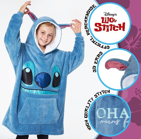 Disney Stitch Tattoo, Stitch Merchandise, Stitch Gifts, Hoodies For Girls, Lilo And Stitch Merchandise, Disney Hoodie, Cute Disney Characters, Disney Clothing, Stitch Hoodie