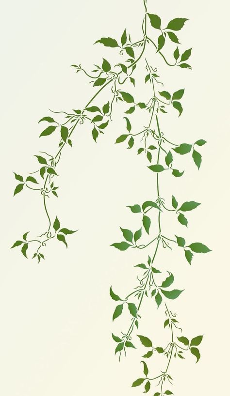 Painted Vines On Wall, Vines Drawing, Woodland Stencil, Home Decorating Ideas Living Room, Leaves Stencil, Painting Leaves, Vine Drawing, Flores Tattoo, 달력 디자인