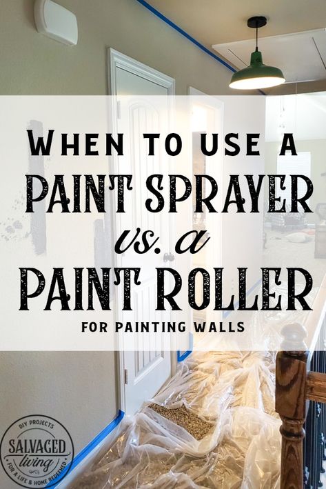 Best Paint Roller For Walls, Using A Paint Sprayer On Walls, How To Paint Interior Walls, Best Paint Sprayer For Walls, Best Way To Paint Walls, How To Use A Paint Sprayer On Walls, Painting Tips Walls Interiors, Painting With A Sprayer, Paint Sprayer Walls