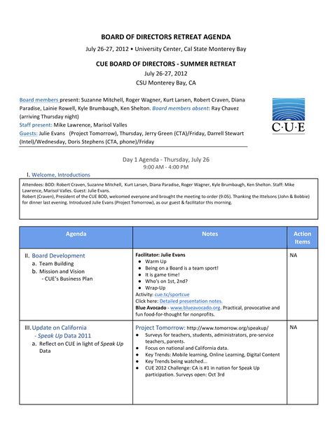 Directors Retreat Agenda - How to create a Directors Retreat Agenda? Download this Directors Retreat Agenda template now! Non Profit Business Plan Template, Non Profit Business Plan, Team Meeting Agenda, Risk Matrix, Business Agenda, Rubric Template, Effective Meetings, Nonprofit Management, Webpage Template