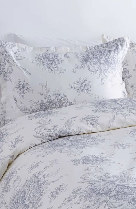 toille | Nordstrom Rack Toile Duvet, French Bedroom Decor, Toile Bedding, French Country Bedding, Country Bedding, Toile Pattern, Lace Bedding, Floral Toile, French Bedroom