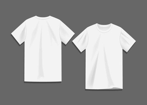 White Blank T-shirt Template Vector T Shirt Template, Plain White T Shirt, Free T Shirt Design, Tshirt Template, Desain Editorial, T Shirt Design Template, Plain White Tee, Blank T Shirts, Shirt Template