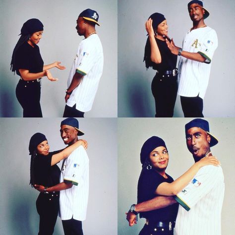 Janet Jackson Costume, Cool Couple Halloween Costumes, 90s Couples, Looks Hip Hop, Tupac Pictures, Arte Hip Hop, Cute Couple Halloween Costumes, 90s Hip Hop Fashion, Olay Regenerist