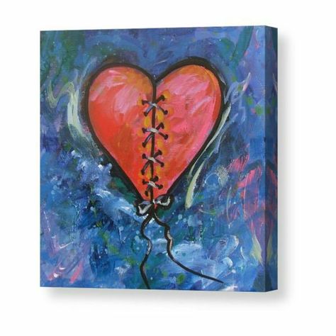 Diy Canvas Art Easy, Emotional Painting, Stippling Art, Beauty Words, Calligraphy Brush, Expressing Love, Canvas Art Projects, Small Canvas Paintings, Romantic Heart