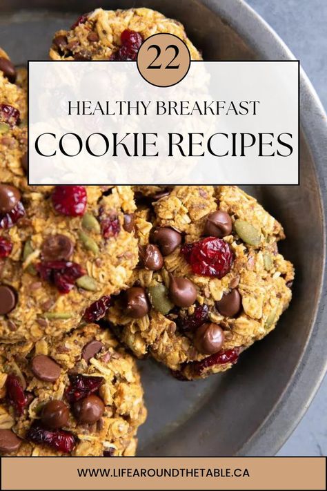 Say goodbye to boring breakfasts and hello to these delightful breakfast cookies! There's 22 different recipes to choose from! Bursting with flavors like blueberry, almond, and chocolate, these healthy cookies will make mornings exciting. Flourless Blueberry Breakfast Cookies, Chocolate Breakfast Cookies, Almond Flour Breakfast Cookies, Healthy Breakfast Cookies Protein, Breakfast Cookies Healthy Oatmeal, Peanut Butter Breakfast Cookies, Protein Breakfast Cookies, Cottage Cheese Smoothie, Pumpkin Breakfast Cookies