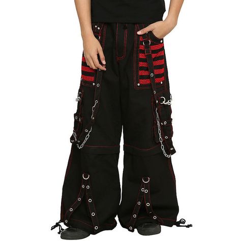 Tripp Black Red Fishnet Zip-Off Pants Hot Topic ($85) ❤ liked on Polyvore featuring shorts, striped shorts, fishnet shorts, tripp, red striped shorts and stripe shorts Tripp Shorts, Black And Red Pants, Fishnet Shorts, Black Scene, Nyc Clothes, Red Fishnets, Tripp Pants, Alt Clothes, Black White Outfit