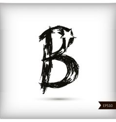 B letter capital black Royalty Free Vector Image Drip Smiley Face Wallpaper, B Letter, Face Wallpaper, Black Royalty, Emoji For Instagram, Watercolor Lettering, Letter Logo Design, Letter B, Smiley Face