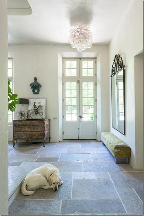 Stone Entryway, Slate Tile Floor, Entryway Flooring, Slate Flooring, Atlanta Homes, Slate Tile, Kitchen Floor Tile, Entry Hall, Kitchen Floor