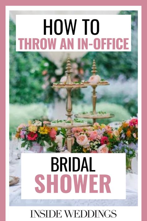 If you're looking for tips on how to throw an amazing in-office bridal shower for your coworker, you've come to the right place! Here at Inside Weddings, we know a thing or two about planning the perfect workplace bridal shower. Follow us for more tips and tricks on how to make your coworker's bridal shower the best it can be! Bridal Shower At Work Decorations, Work Wedding Shower Ideas Simple, Bridal Shower Office Party, At Work Bridal Shower Ideas, Bridal Shower Table Layout, Coworker Wedding Shower Ideas, Bridal Shower Easy Decorations, Coworker Bridal Shower Ideas, Office Wedding Shower Ideas