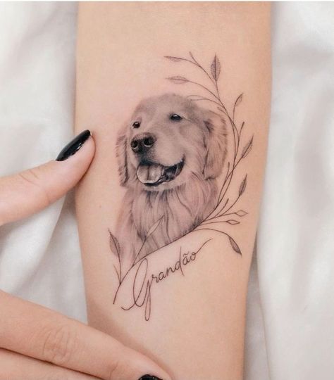 Tattoo Perro, Gucci Tattoo, Cat And Dog Tattoo, Pet Memorial Tattoo, Dog Portrait Tattoo, Pikachu Tattoo, Realistic Rose Tattoo, Dog Memorial Tattoos, Pawprint Tattoo