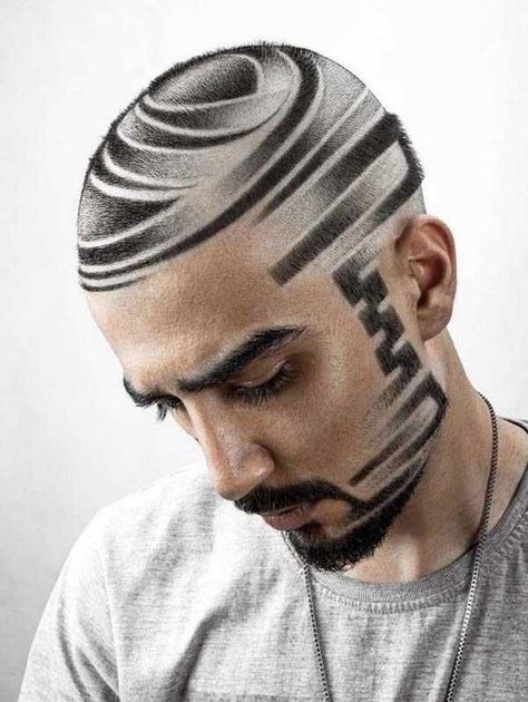 Hair Tattoo Designs, Ink Magic, Creative Haircuts, See Tattoo, Mens Haircuts Short Hair, Barbers Cut, Mens Hair Colour, Dramatic Hair, Cool Mens Haircuts