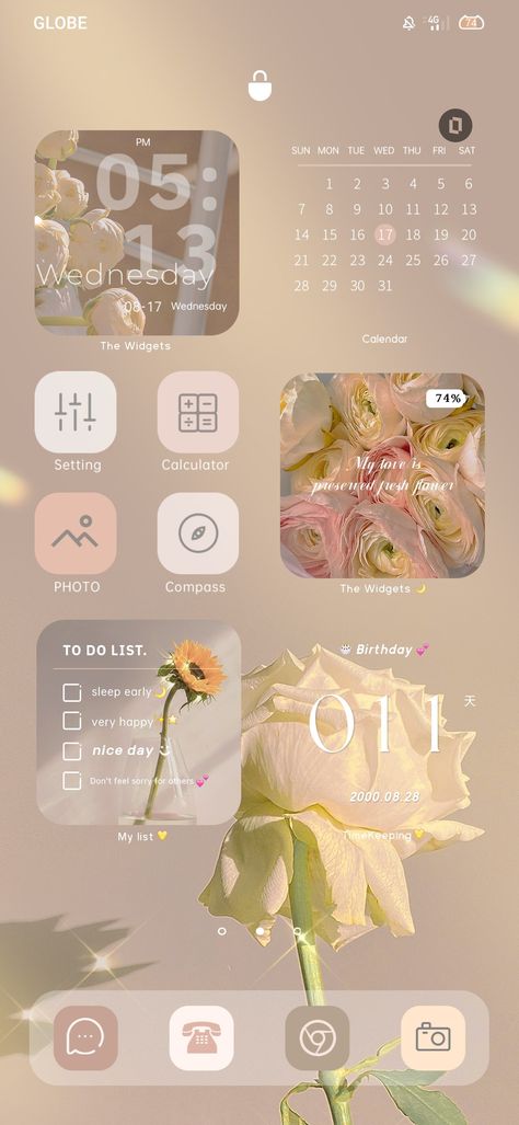 Iphone Homescreen Wallpaper Ideas, White Theme Phone Layout, Iphone Ios Aesthetic Ideas, Theme For Phone Android, Wallpaper And Apps Ideas, Beige Theme Homescreen, Them For Phone, Beige Aesthetic Phone Theme, Themes For Phone Wallpaper