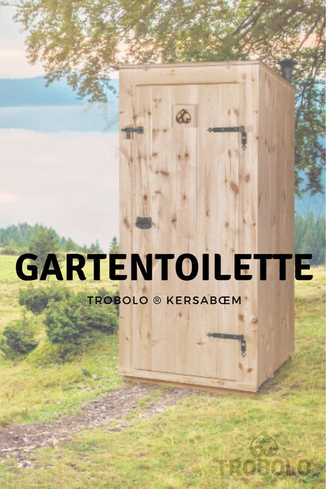 Gartentoilette  TROBOLO® KersaBœm Outdoor Wc, Garden Toilet, Outdoor Toilet, Outdoor Bath, Outdoor Bathrooms, Pinterest Photos, Survival Tips, Outdoor Shower, Glamping