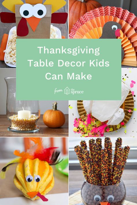 Thanksgiving is a festive holiday. Besides the food, it's an appropriate event to remember thankfulness. Working on crafts together is a great time to spark a discussion about being thankful. These easy centerpieces will liven up any Thanksgiving table and allow your kids to help participate in the celebration. #thanksgivingtable #thanksgivingcrafts #thanksgivingcraft #kidscrafts #craftsforkids #thanksgiving #thanksgivingtabledecor #thanksgivingdecor #thanksgivingdecorations Thanksgiving Craft Table Decor, Thanksgiving Centerpieces Diy Preschool, Toddler Thanksgiving Table Decorations, Kids Thanksgiving Crafts For The Table, Thanksgiving Craft Centerpieces For Kids, Diy Kids Thanksgiving Centerpiece, Toddler Thanksgiving Centerpiece Craft, Diy Thanksgiving Napkin Rings Kids, Thanksgiving Center Piece For Kids